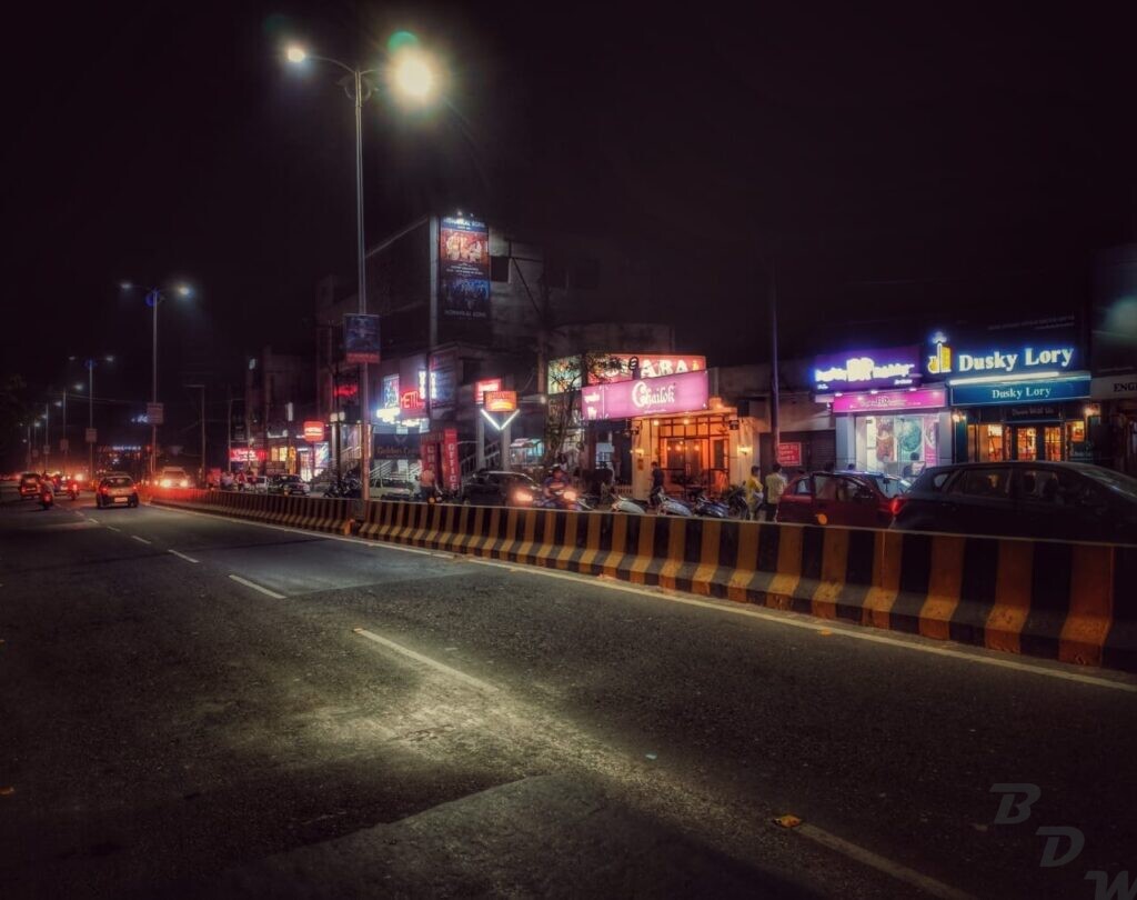 Haldwani at night