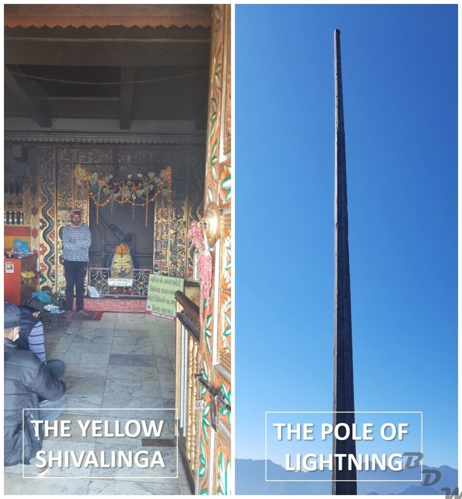 Shivlinga and pole